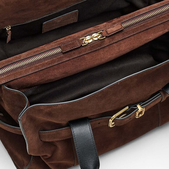 Brand new Marc Jacobs dakota chocolate suede tote with tags - Picture 3 of 6